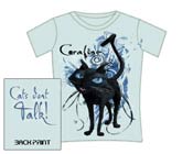 Coraline Tshirt - Blue Cat (Skinny Fit)