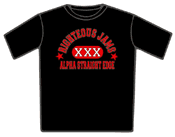 Righteous Jams T-Shirt - Logo Alpha Straight Edge