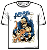 Asking Alexandria Tshirt - Ape Vs T-rex