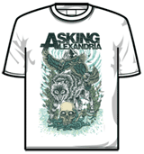 Asking Alexandria Tshirt - Winter Wolf