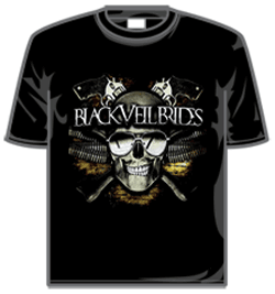 Black Veil Brides Tshirt - Skull