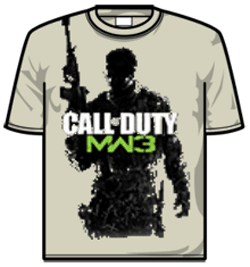 Call Of Duty Tshirt - Sand Mw3 Soldier