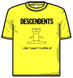 Descendents Tshirt - I Dont Wanna Grow Up