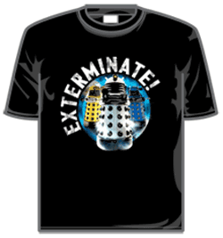 Dr Who Tshirt - Exterminate Daleks