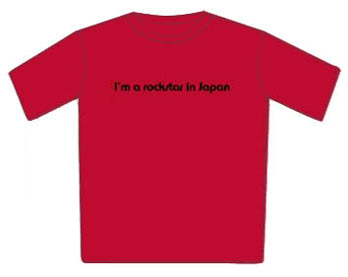 Japanese T-Shirt - Im A Rock Star In Japan