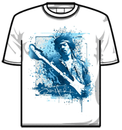 Jimi Hendrix Tshirt - Water Colour