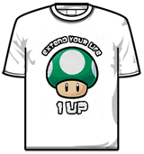 Nintendo Tshirt - Extend Your Life