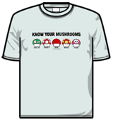 Nintendo Tshirt - Mushrooms