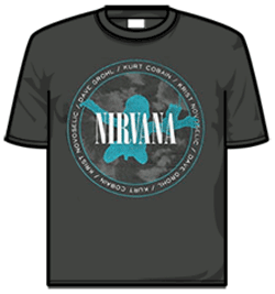 Nirvana Tshirt - Nevermind Silhouette