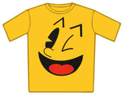 Pacman T-Shirt - Big Face Yellow