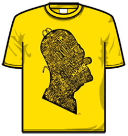 Simpsons Tshirt - Homer Words