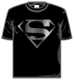 Superman Tshirt - Silver Foil Logo