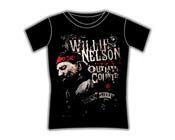Willie Nelson Tshirt - Outlaw Country (Skinny Fit)