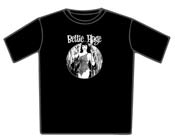 Bettie Page T-Shirt - Black & White Leopard Print