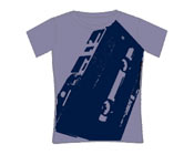 DJ/  Music T-Shirt - Cassette Tape Big Print Subway Girls Skinny