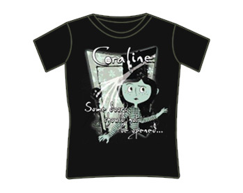 Coraline Tshirt - Should Not Open Door (Skinny Fit)