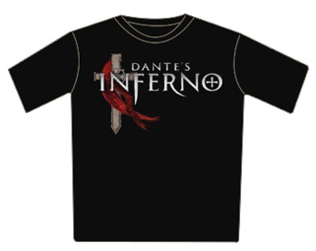 Dante's Inferno Tshirt - Logo And Cross