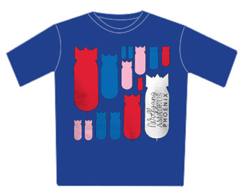 Phoenix Tshirt - Bombs Away (Blue)