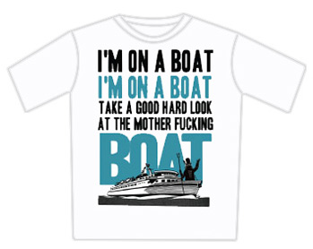T-Pain Tshirt - On A Boat