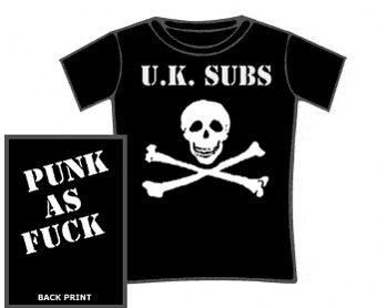 UK Subs Tshirt - Punk As F*ck (Skinny Fit)