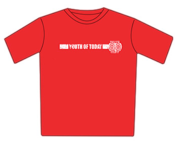 Youth Of Today Tshirt - 88 Crew
