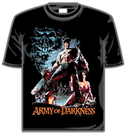 Army Of Darkness Tshirt - Smoking Chainsaw