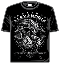Asking Alexandria Tshirt - Snake