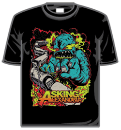 Asking Alexandria Tshirt - Train Wreck