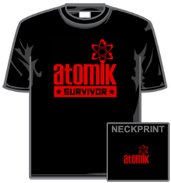 Atomik Festival Tshirt - Atomik Surv Blk