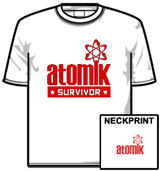 Atomik Festival Tshirt - Atomik Surv White