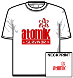 Atomik Festival Tshirt - Atomik Surv White