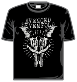 Avenged Sevenfold Tshirt - Bat & Guns