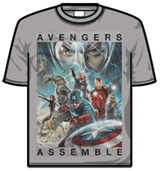 Avengers Tshirt - Assemble Distress