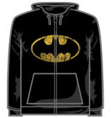 Batman Hoodie - Distressed Shield