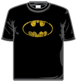 Batman Tshirt - Distressed Shield