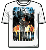 Batman Tshirt - Running Flames