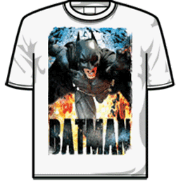 Batman Tshirt - Running Flames