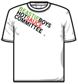 Beastie Boys Tshirt - Shoulder Text