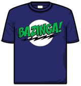 Big Bang Theory Tshirt - Bazinga Purple
