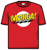 Big Bang Theory Tshirt - Bazinga Red