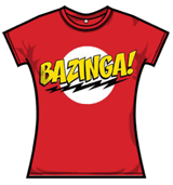 Big Bang Theory Tshirt - Bazinga Red Sk