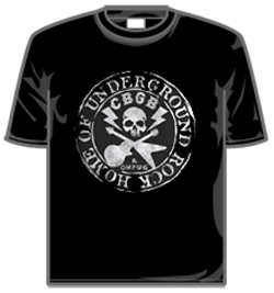 Cbgbs Tshirt - Home Of Rock N Roll