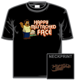 Cleveland Show Tshirt - Happy Mustached Face