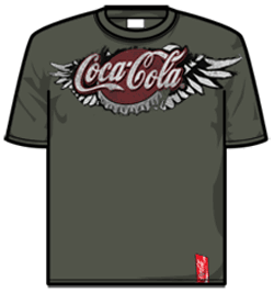 Coca Cola Tshirt - Grey Wings