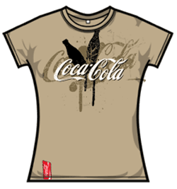 Coca Cola Tshirt - Sand Bottle Sk