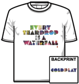 Coldplay Tshirt - Multicoloured Teardrop