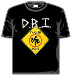 D.r.i Tshirt - Thrash Zone Sign