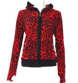 Darkside Hoodie - Red Leopard Ear Hood