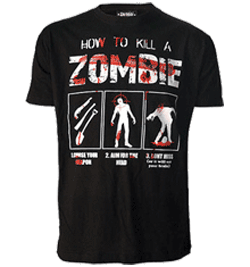 Darkside Tshirt - How To Kill A Zombie