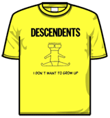 Descendents Tshirt - I Dont Wanna Grow Up